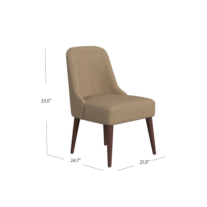 Chaise de salle à manger moderne capitonnée HomePop Hemet Gayle