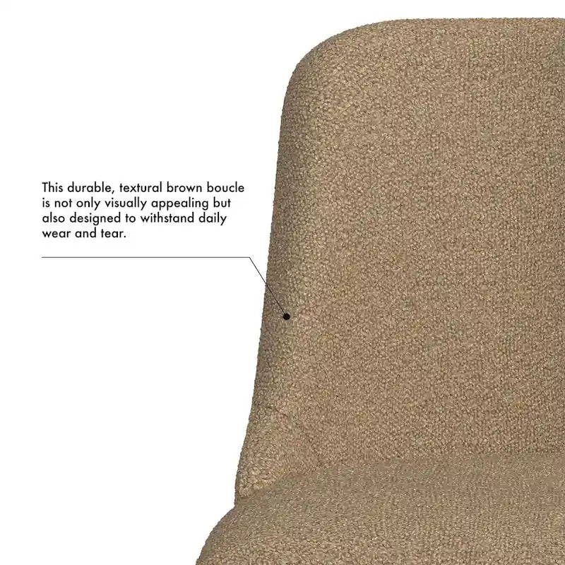 Chaise de salle à manger moderne capitonnée HomePop Hemet Gayle