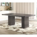 Steve Silver Milano 78-Inch Contemporary Wooden Dining Table - Grey-Brown
