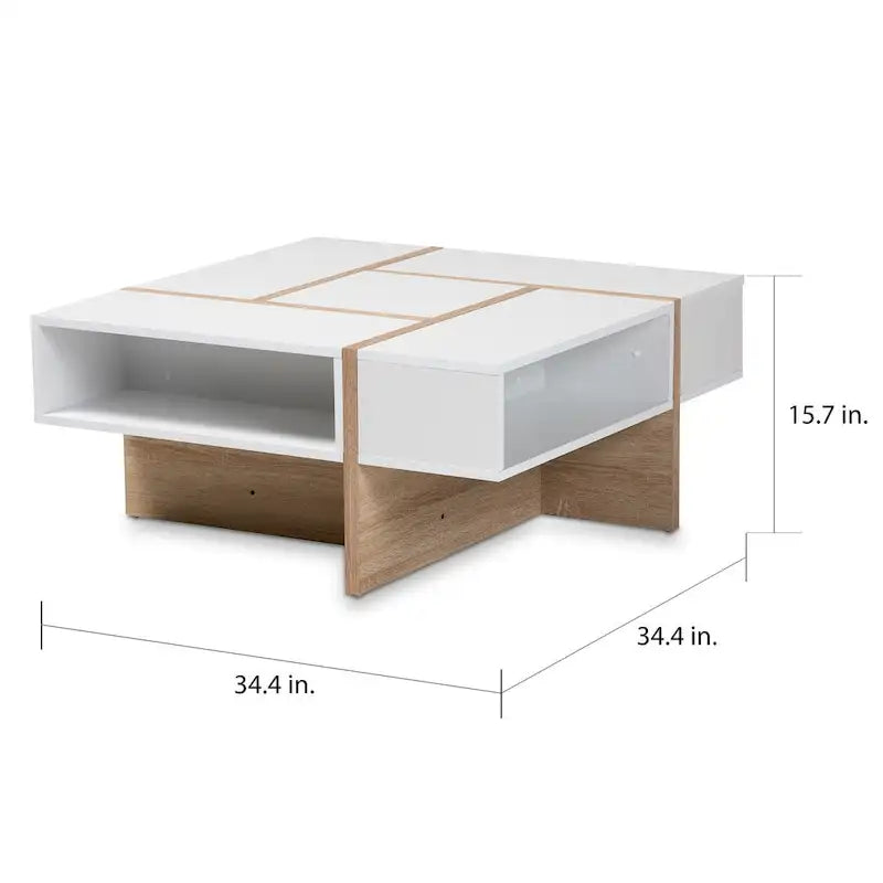 Carson Carrington Uljeshult Table basse en bois moderne et contemporaine