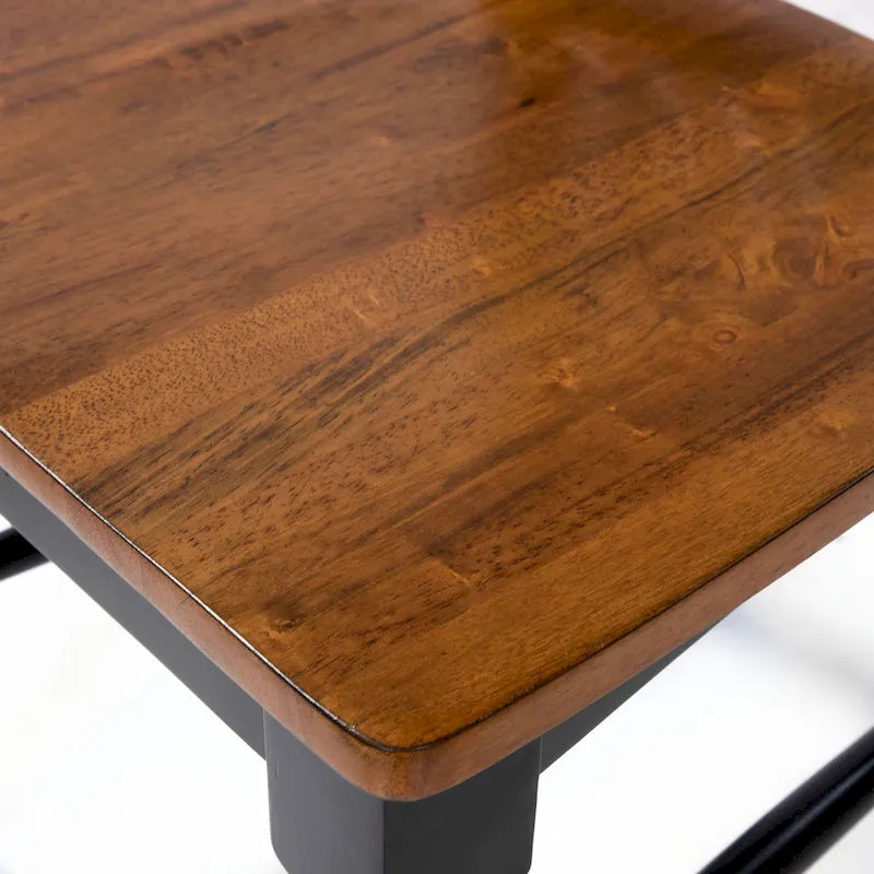 Chaises de salle à manger noires en bois à lattes Levole Farmhouse (lot de 2) par Furniture of America