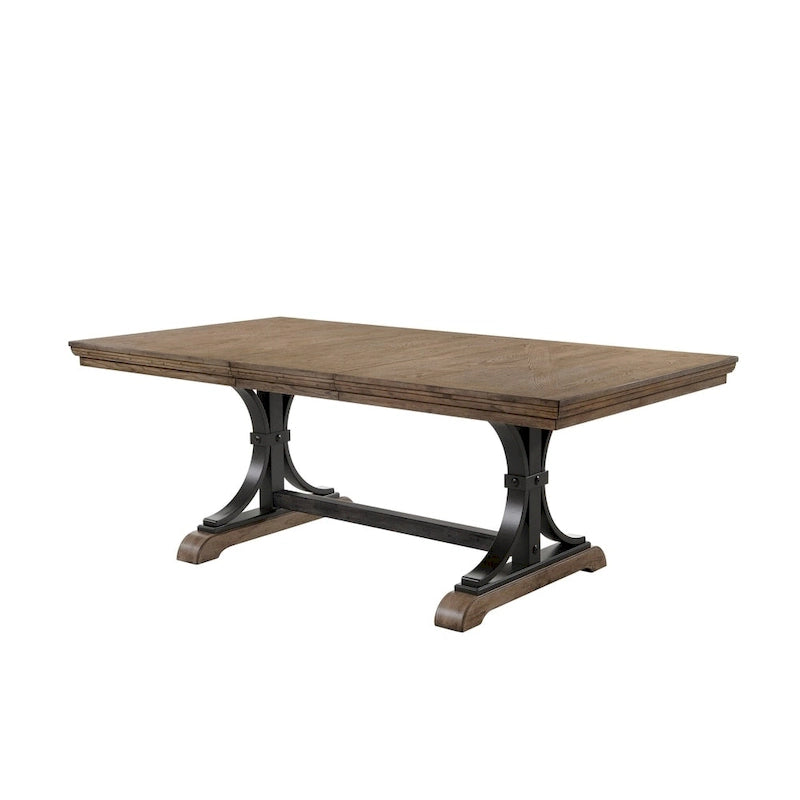Ensemble table à manger avec rallonge amovible et 8 fauteuils Birmingham Roundhill Furniture