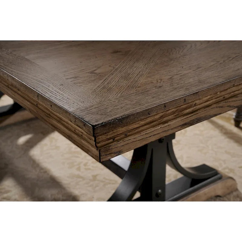 Ensemble table à manger avec rallonge amovible et 8 fauteuils Birmingham Roundhill Furniture