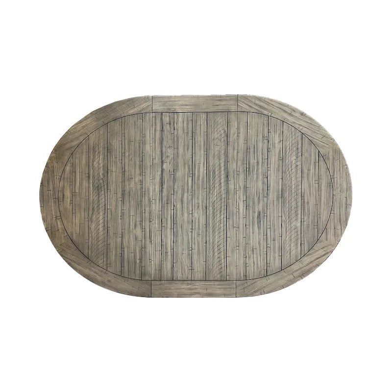Ensemble de salle à manger 7 pièces Harola de Roundhill Furniture, table à manger ronde sur pied avec rallonge de 45,7 cm, 6 chaises d'appoint