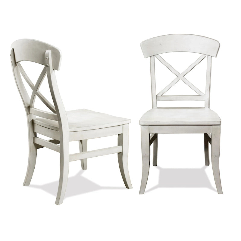 Ensemble de salle à manger 7 pièces Harola de Roundhill Furniture, table à manger ronde sur pied avec rallonge de 45,7 cm, 6 chaises d'appoint