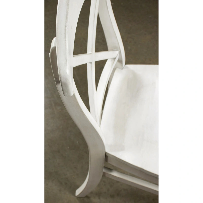 Ensemble de salle à manger 7 pièces Harola de Roundhill Furniture, table à manger ronde sur pied avec rallonge de 45,7 cm, 6 chaises d'appoint