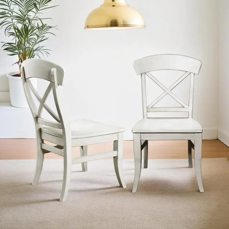 Ensemble de salle à manger 7 pièces Harola de Roundhill Furniture, table à manger ronde sur pied avec rallonge de 45,7 cm, 6 chaises d'appoint