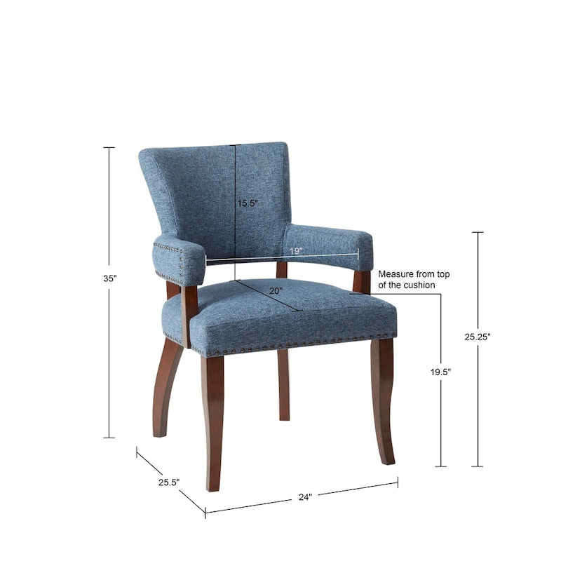 Chaise de salle à manger avec accoudoirs Madison Park Dawson