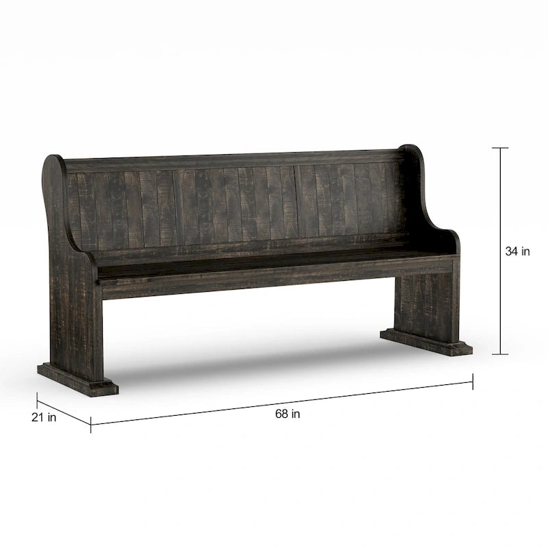 Le banc de salle à manger en bois vieilli Brees The Gray Barn