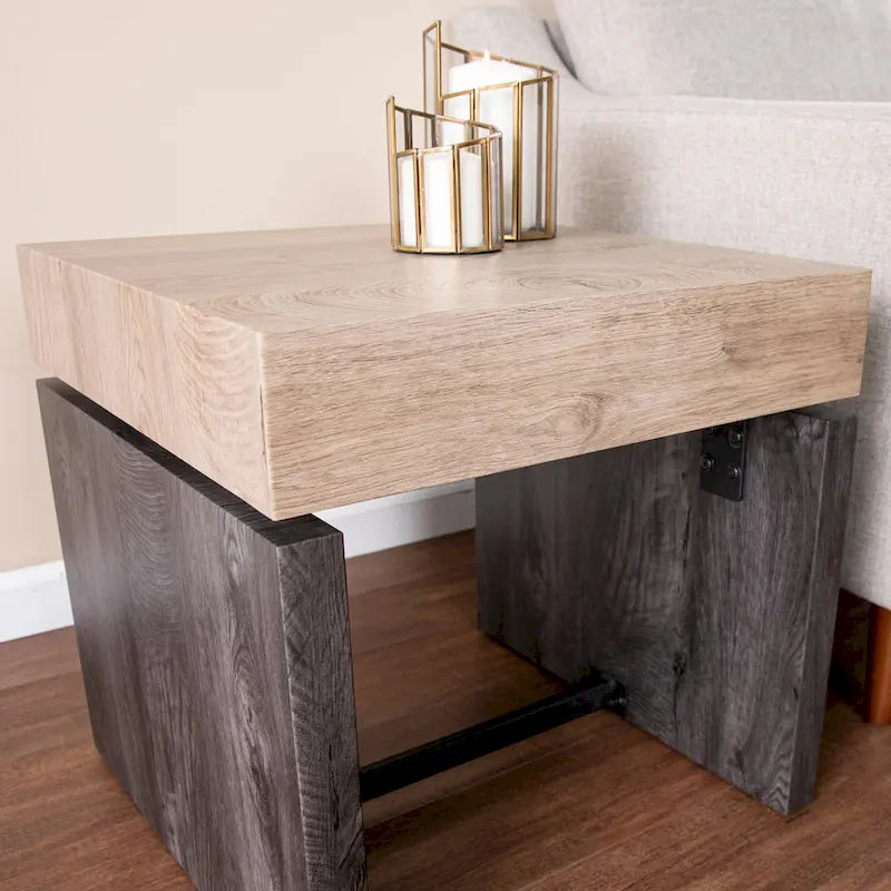 Table d'appoint bicolore Hedgefield de SEI Furniture