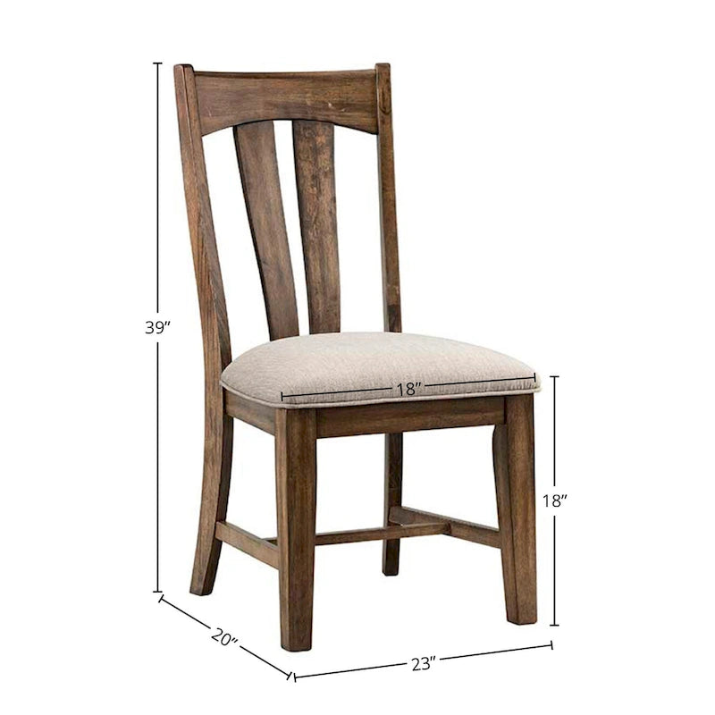 Chaises d'appoint Whiskey River Gun Powder Grey Splat Back (lot de 2)