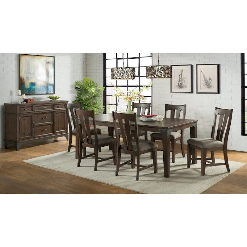 Chaises d'appoint Whiskey River Gun Powder Grey Splat Back (lot de 2)