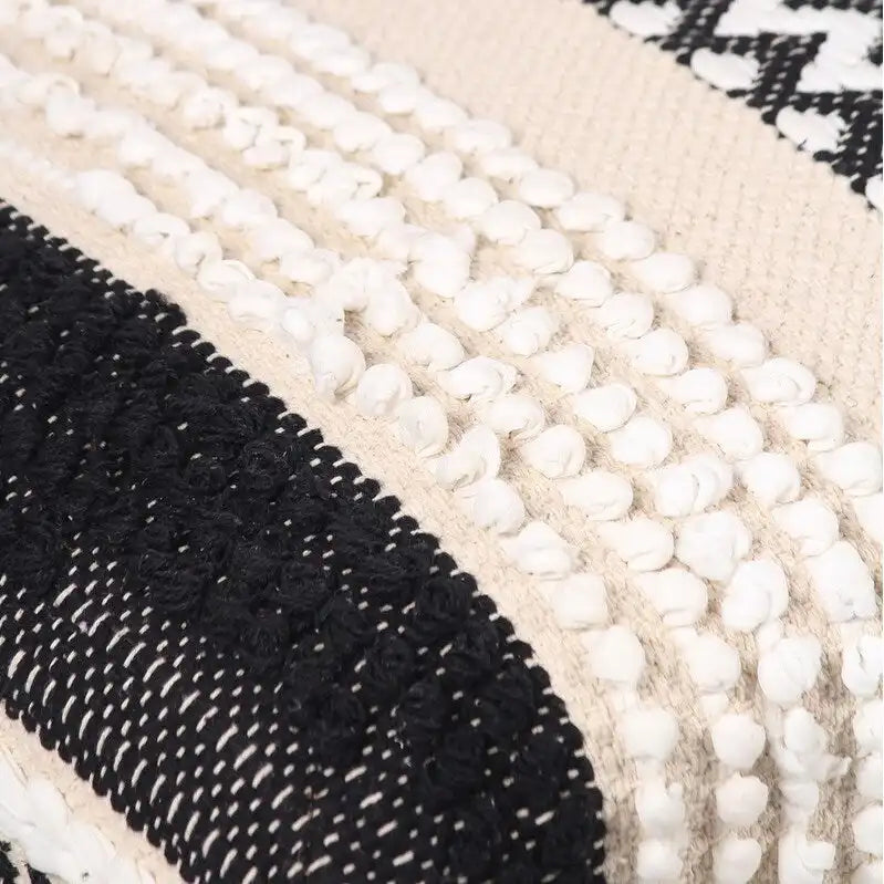 HERAT ORIENTAL Pouf en dhurrie de coton fait main