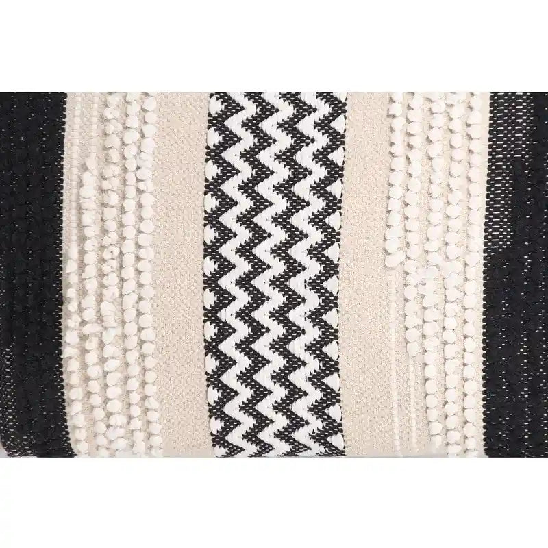 HERAT ORIENTAL Pouf en dhurrie de coton fait main