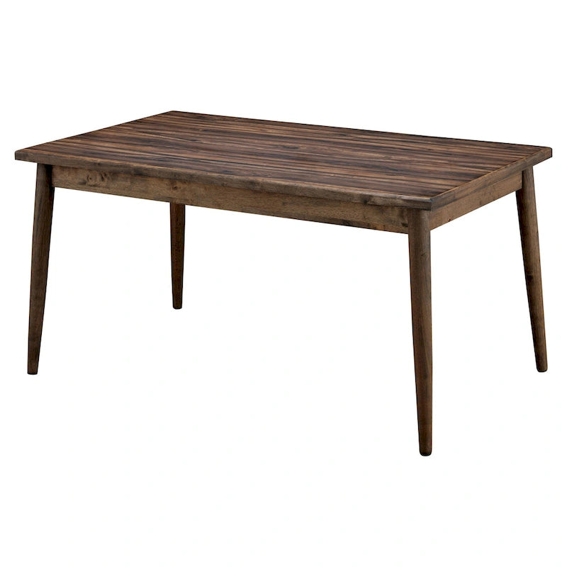 Furniture of America Sevo Table à manger brun de style moderne du milieu du siècle de 59 pouces