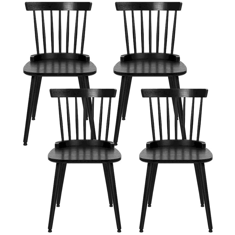 Chaises de salle à manger Windsor de ferme avec dossier à barreaux - 33,3H x 17,4W x 19,7P