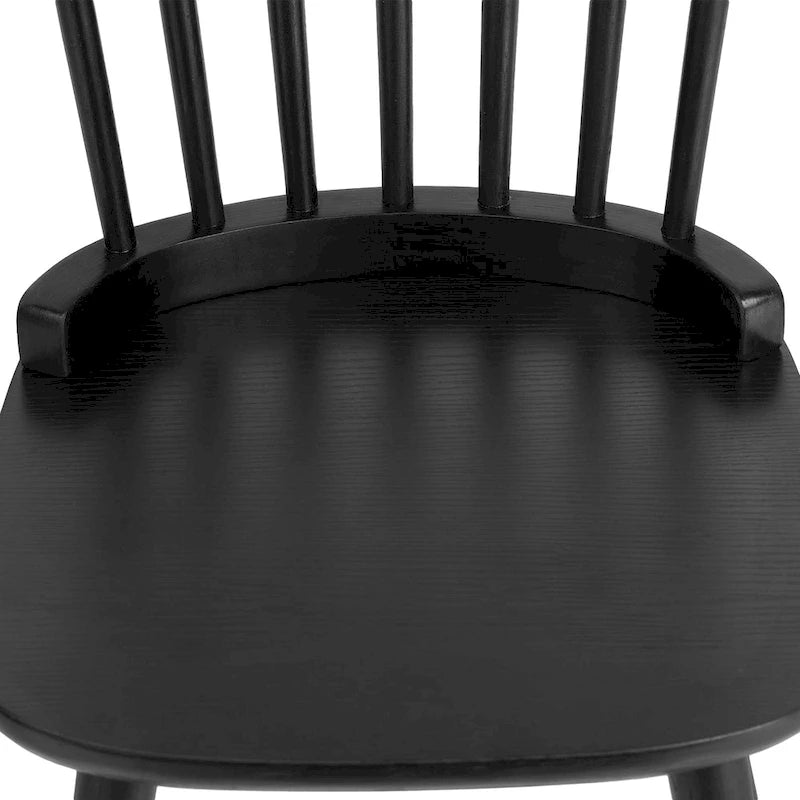 Chaises de salle à manger Windsor de ferme avec dossier à barreaux - 33,3H x 17,4W x 19,7P