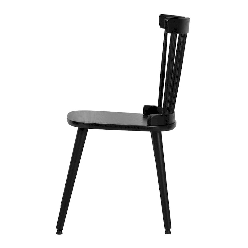 Chaises de salle à manger Windsor de ferme avec dossier à barreaux - 33,3H x 17,4W x 19,7P