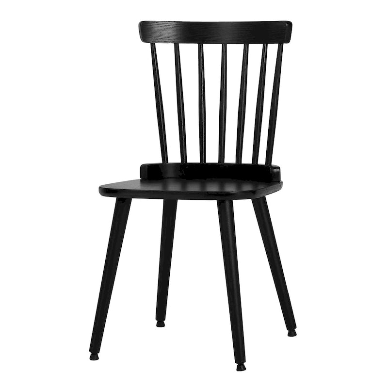 Chaises de salle à manger Windsor de ferme avec dossier à barreaux - 33,3H x 17,4W x 19,7P