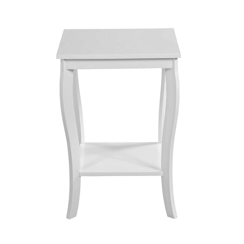 Convenience Concepts American Heritage Table d'appoint carrée avec étagère