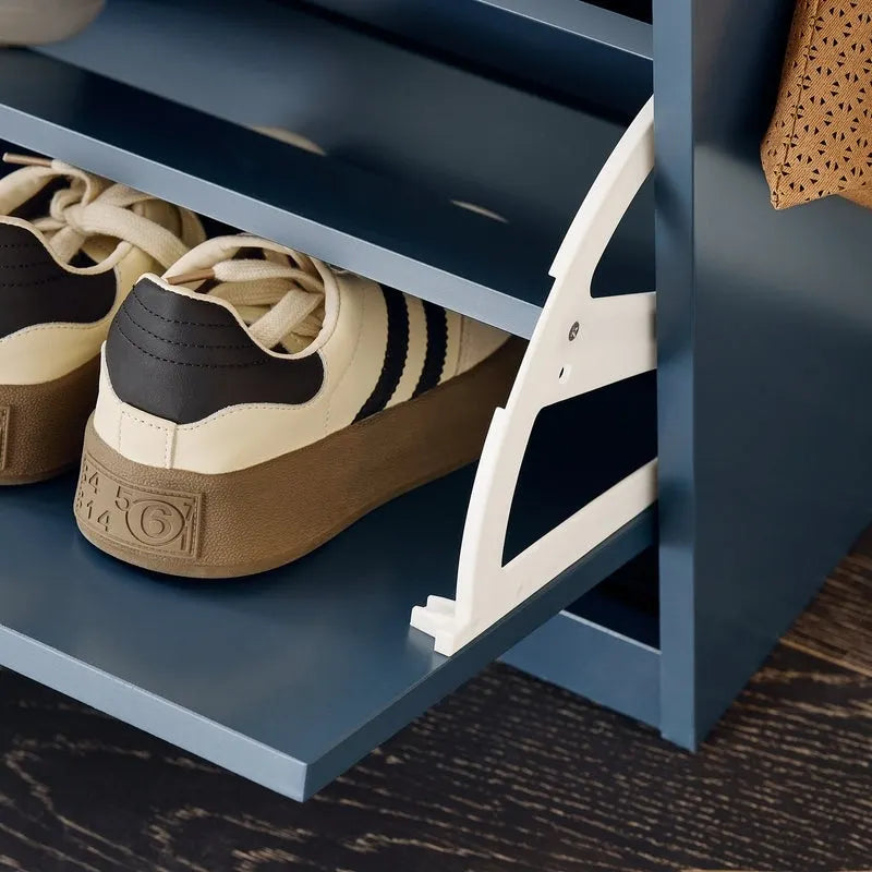 SoBuy FSR82-L-W, Meuble de Rangement pour Chaussures avec Tiroir Basculant, Banc d'entrée