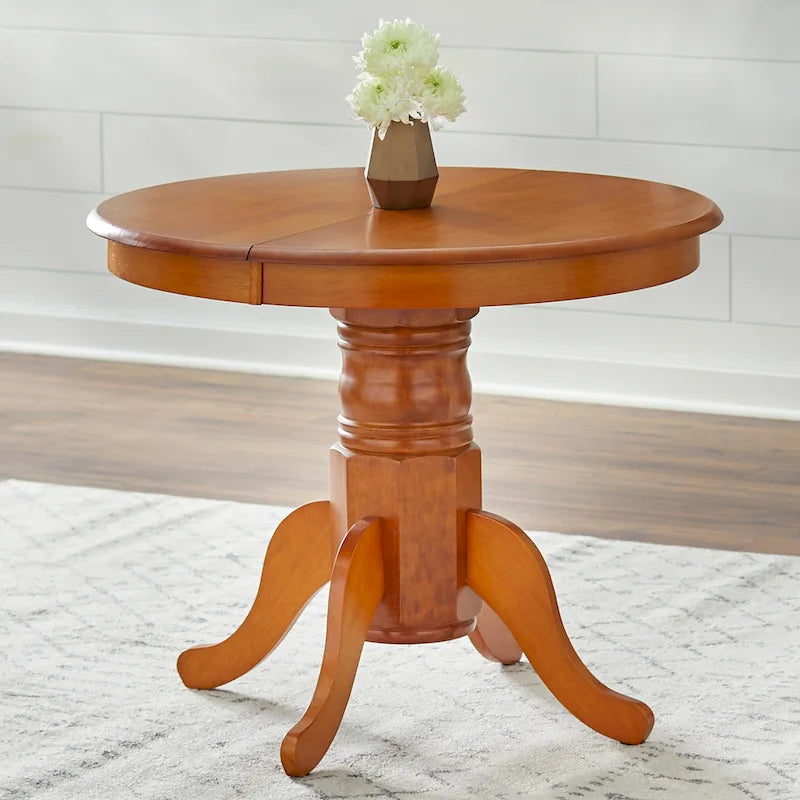 Ensemble de salle à manger en bois massif 7 pièces style ferme Carolina Simple Living avec rallonge