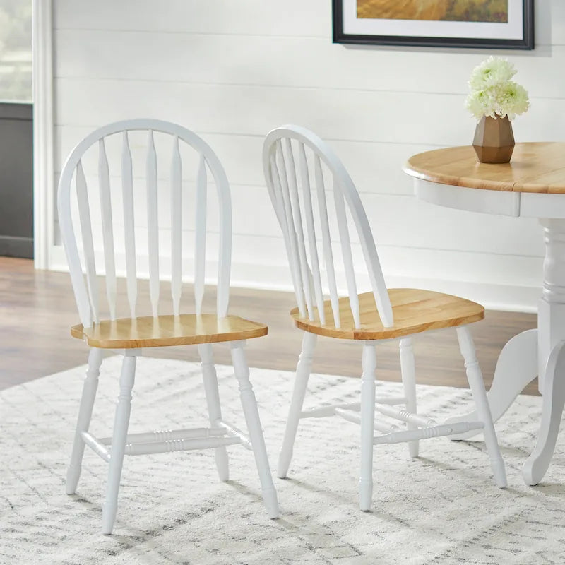 Ensemble de salle à manger en bois massif 7 pièces style ferme Carolina Simple Living avec rallonge