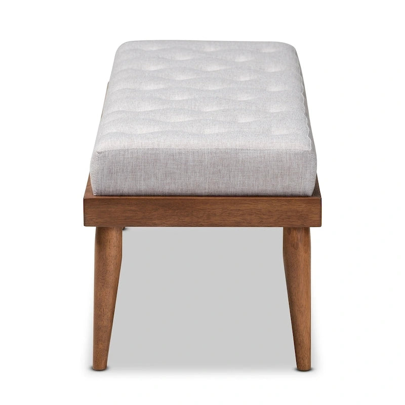 Banc en tissu de style Mid-century Carson Carrington Hjeltevad