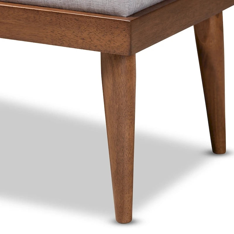 Banc en tissu de style Mid-century Carson Carrington Hjeltevad