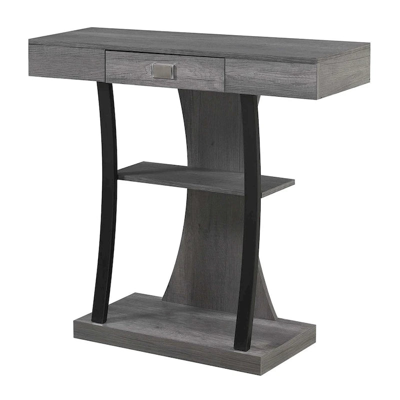 Convenience Concepts Newport Table Console Harri à 1 Tiroir avec Étagères