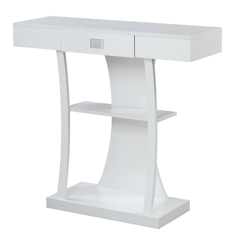 Convenience Concepts Newport Table Console Harri à 1 Tiroir avec Étagères