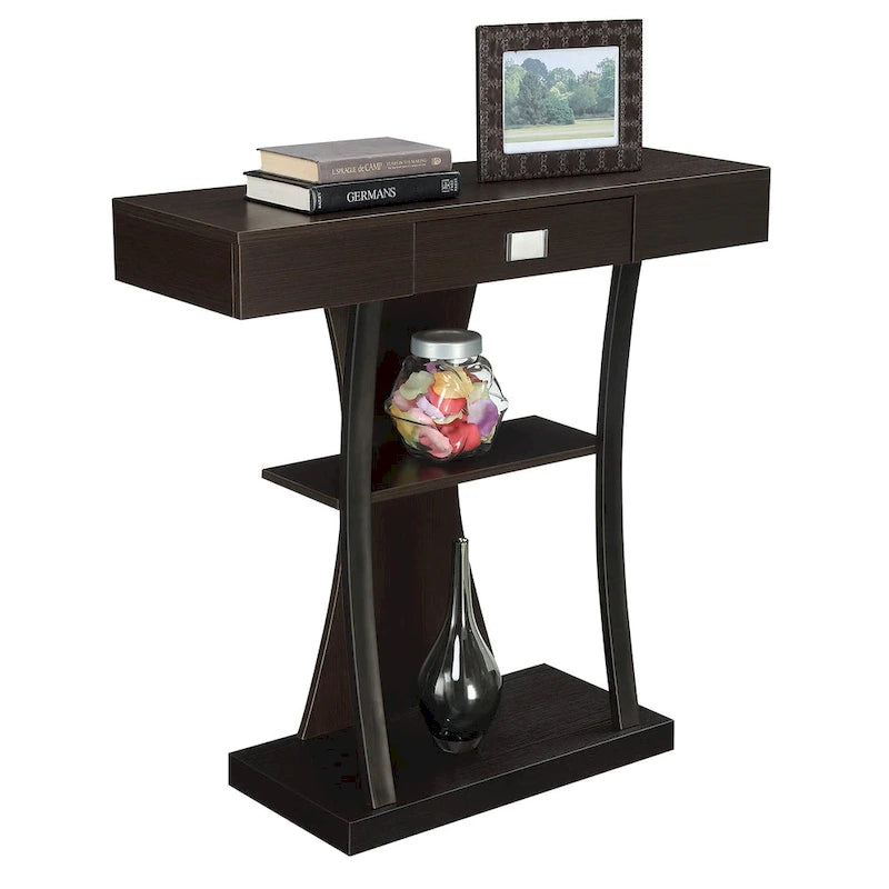 Convenience Concepts Newport Table Console Harri à 1 Tiroir avec Étagères
