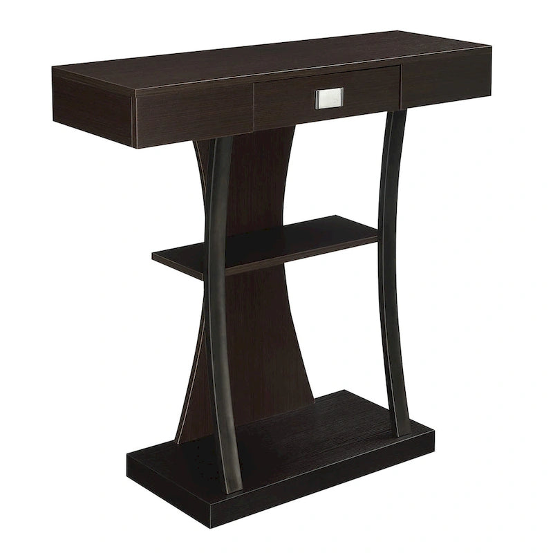 Convenience Concepts Newport Table Console Harri à 1 Tiroir avec Étagères