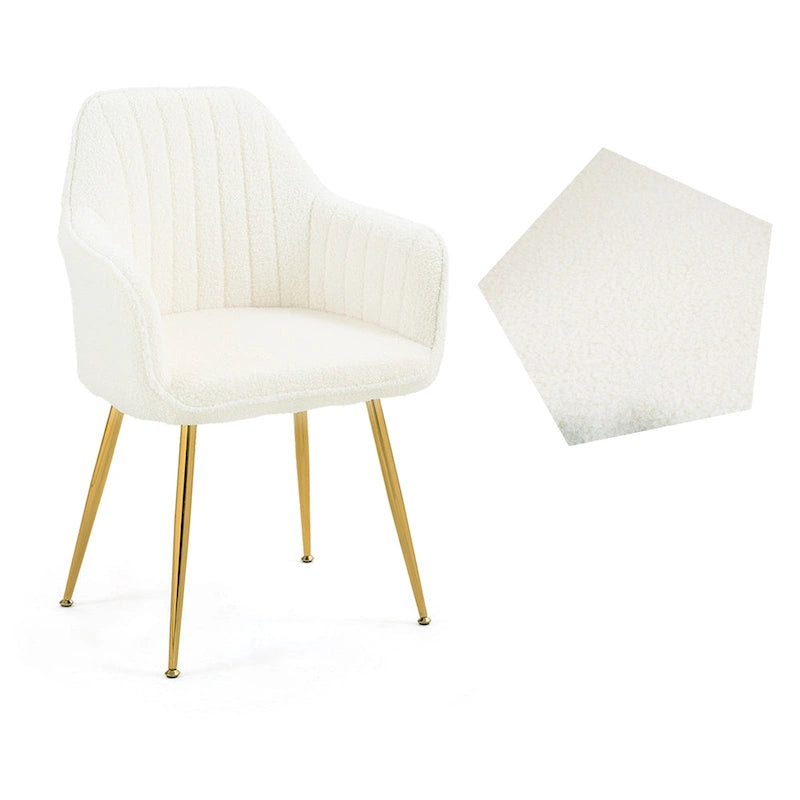 AVAWING Chaises d'appoint avec accoudoirs, lot de 2 chaises de salle à manger rembourrées en velours