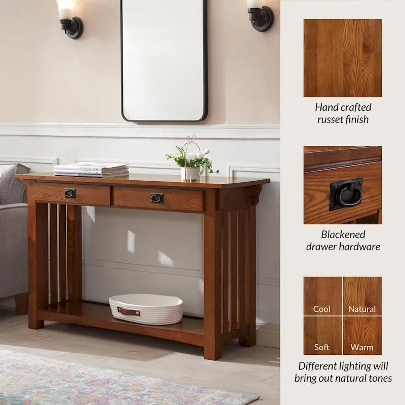 Table console Mission Leick Home 8233 pour entrée