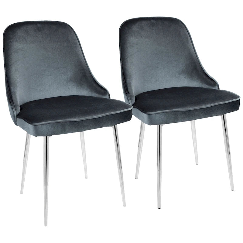 Chaise de salle à manger contemporaine LumiSource Marcel (ensemble de 2)