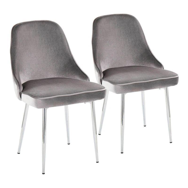 Chaise de salle à manger contemporaine LumiSource Marcel (ensemble de 2)