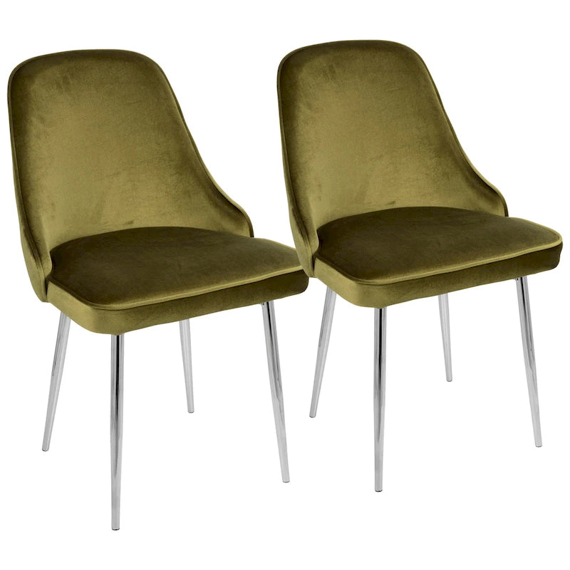 Chaise de salle à manger contemporaine LumiSource Marcel (ensemble de 2)