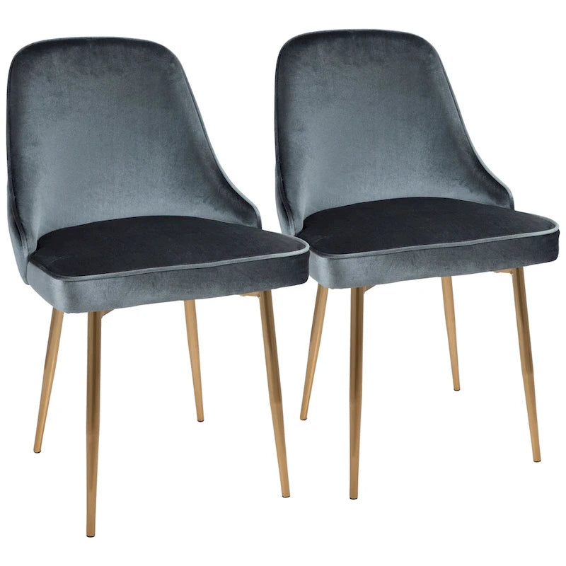 Chaise de salle à manger contemporaine LumiSource Marcel (ensemble de 2)