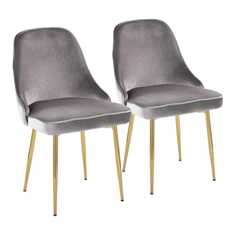 Chaise de salle à manger contemporaine LumiSource Marcel (ensemble de 2)