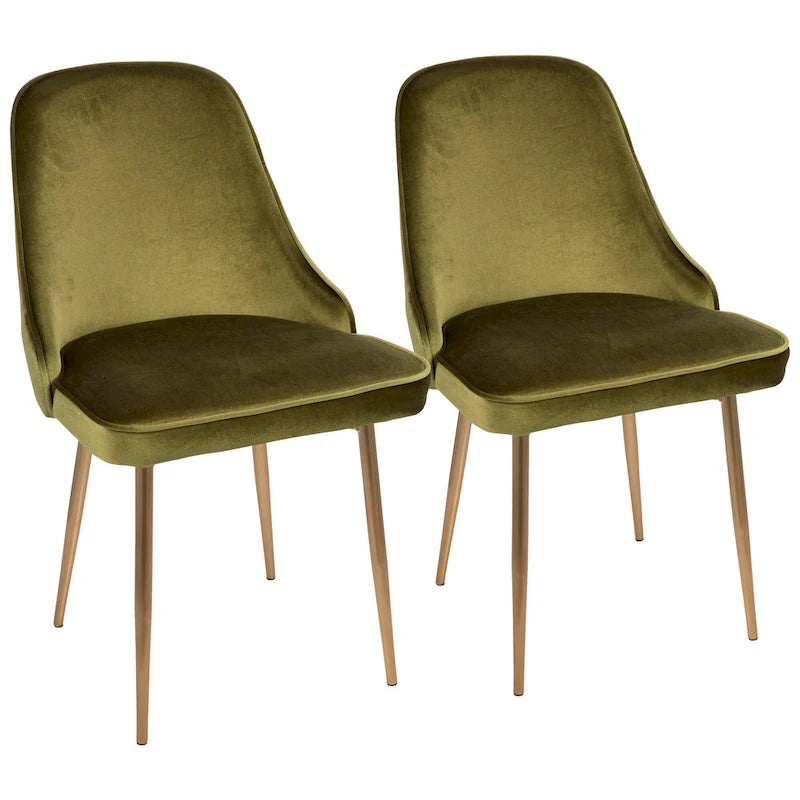 Chaise de salle à manger contemporaine LumiSource Marcel (ensemble de 2)