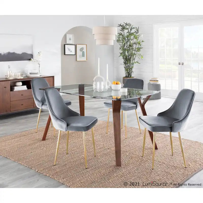 Chaise de salle à manger contemporaine LumiSource Marcel (ensemble de 2)