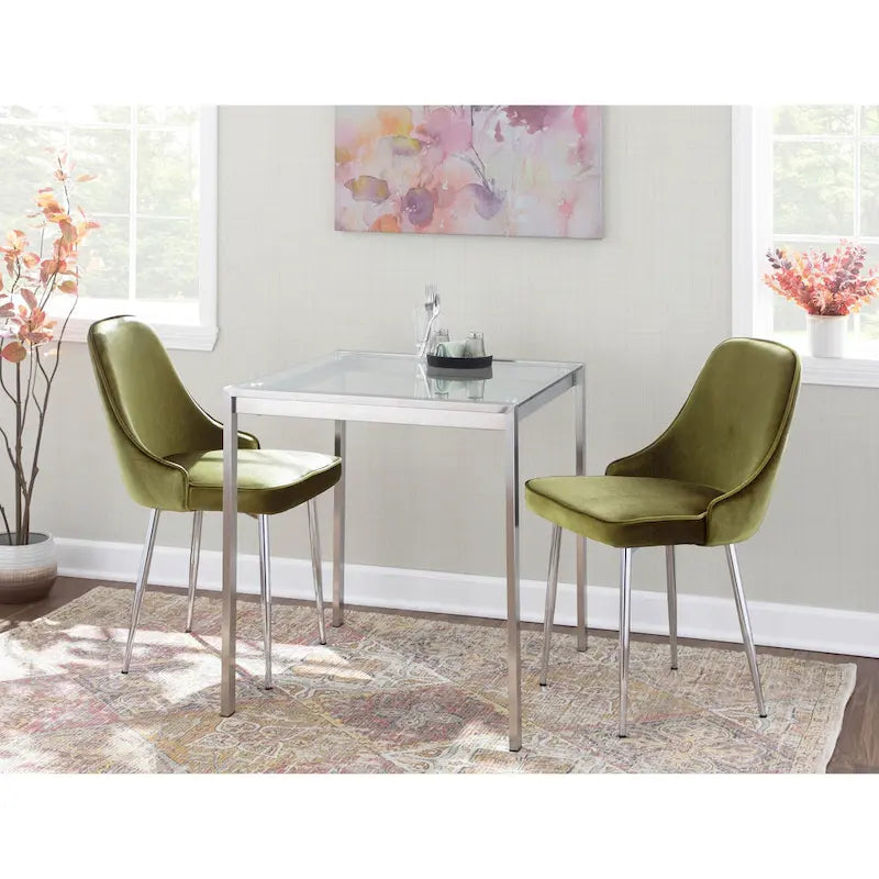 Chaise de salle à manger contemporaine LumiSource Marcel (ensemble de 2)