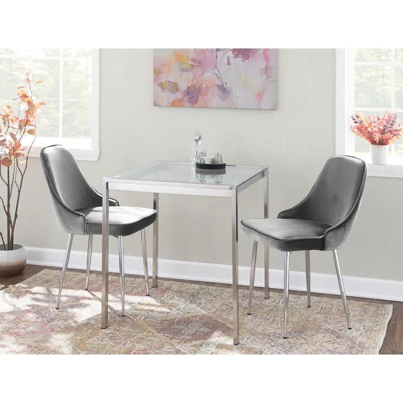 Chaise de salle à manger contemporaine LumiSource Marcel (ensemble de 2)