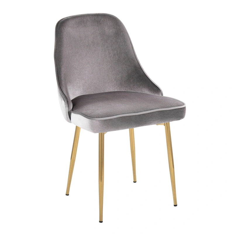Chaise de salle à manger contemporaine LumiSource Marcel (ensemble de 2)