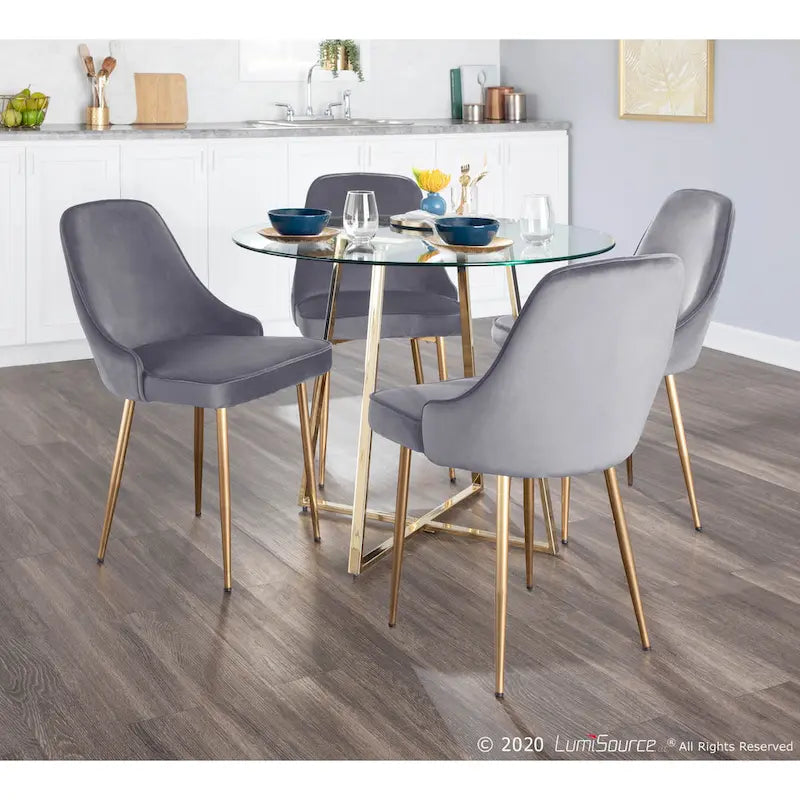 Chaise de salle à manger contemporaine LumiSource Marcel (ensemble de 2)