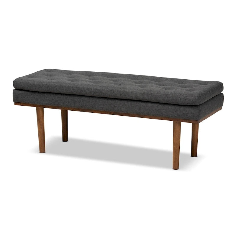 Banc rembourré Carson Carrington Ufas de style moderne du milieu du siècle