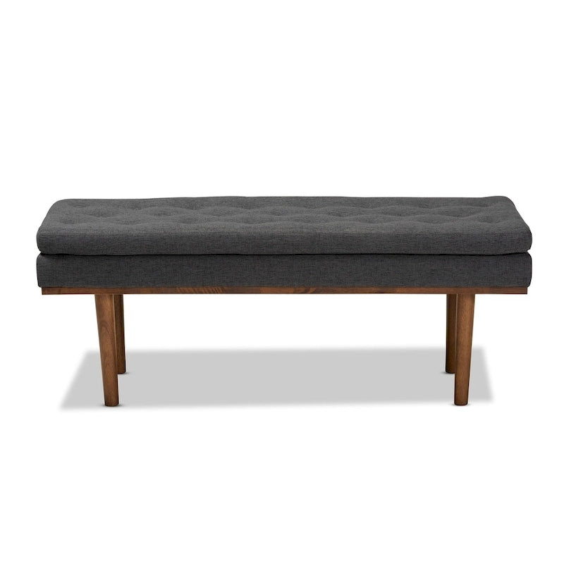 Banc rembourré Carson Carrington Ufas de style moderne du milieu du siècle