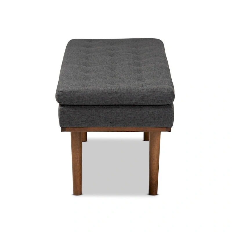 Banc rembourré Carson Carrington Ufas de style moderne du milieu du siècle