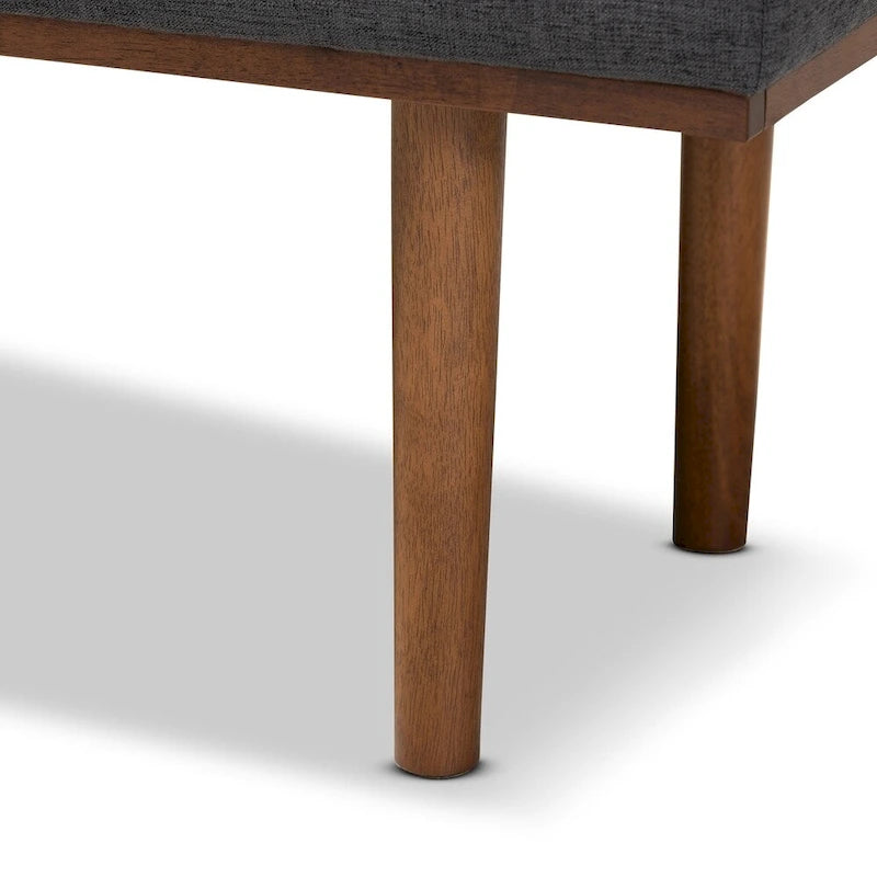 Banc rembourré Carson Carrington Ufas de style moderne du milieu du siècle